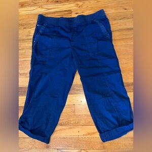 Avenue Woman’s Capri Pants Size 14 Blue cotton/spandex pull ons
